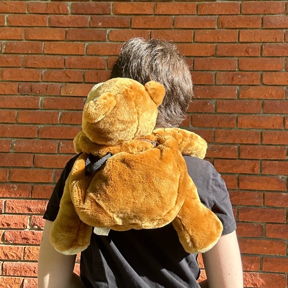 Teddy bear plush backpack - Picture 6 of 14